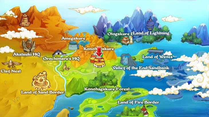  - Bubble Ninja Naruto Action MMORPG World Map